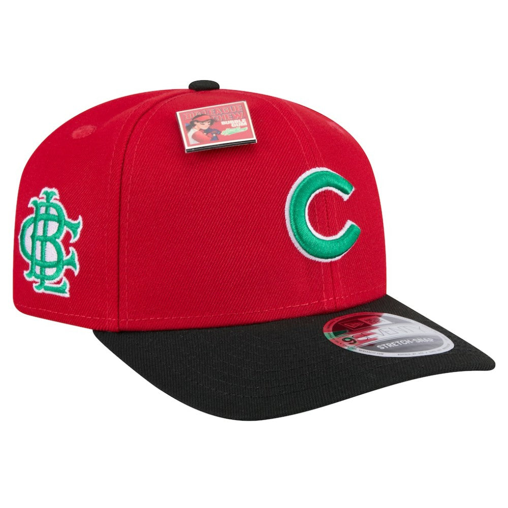 Chicago Cubs 2024 Big League Chew Flavor Pack 9SEVENTY Adjustable Hat Red/Black