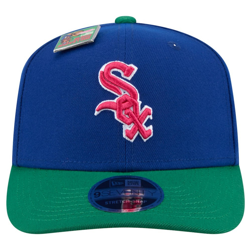Chicago White Sox 2024 Big League Chew Flavor Pack 9SEVENTY Adjustable Hat Royal/Green