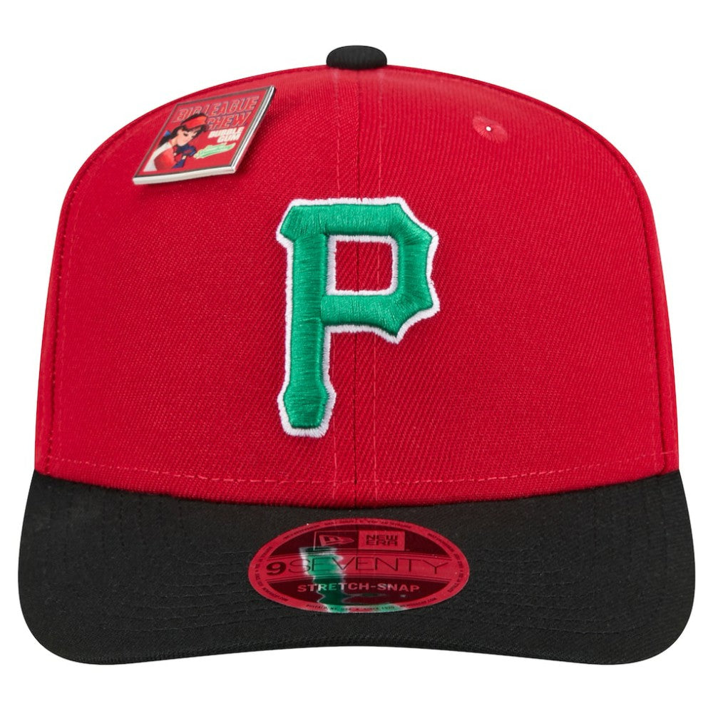Pittsburgh Pirates 2024 Big League Chew Flavor Pack 9SEVENTY Adjustable Hat Red/Black