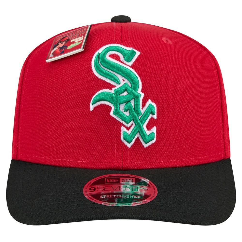 Chicago White Sox 2024 Big League Chew Flavor Pack 9SEVENTY Adjustable Hat Red/Black