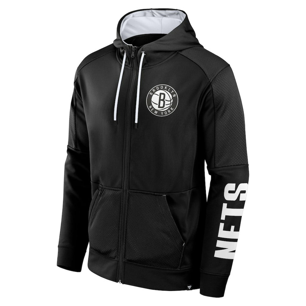 Brooklyn Nets Baller Defender Performance Full-Zip Hoodie - Black discount