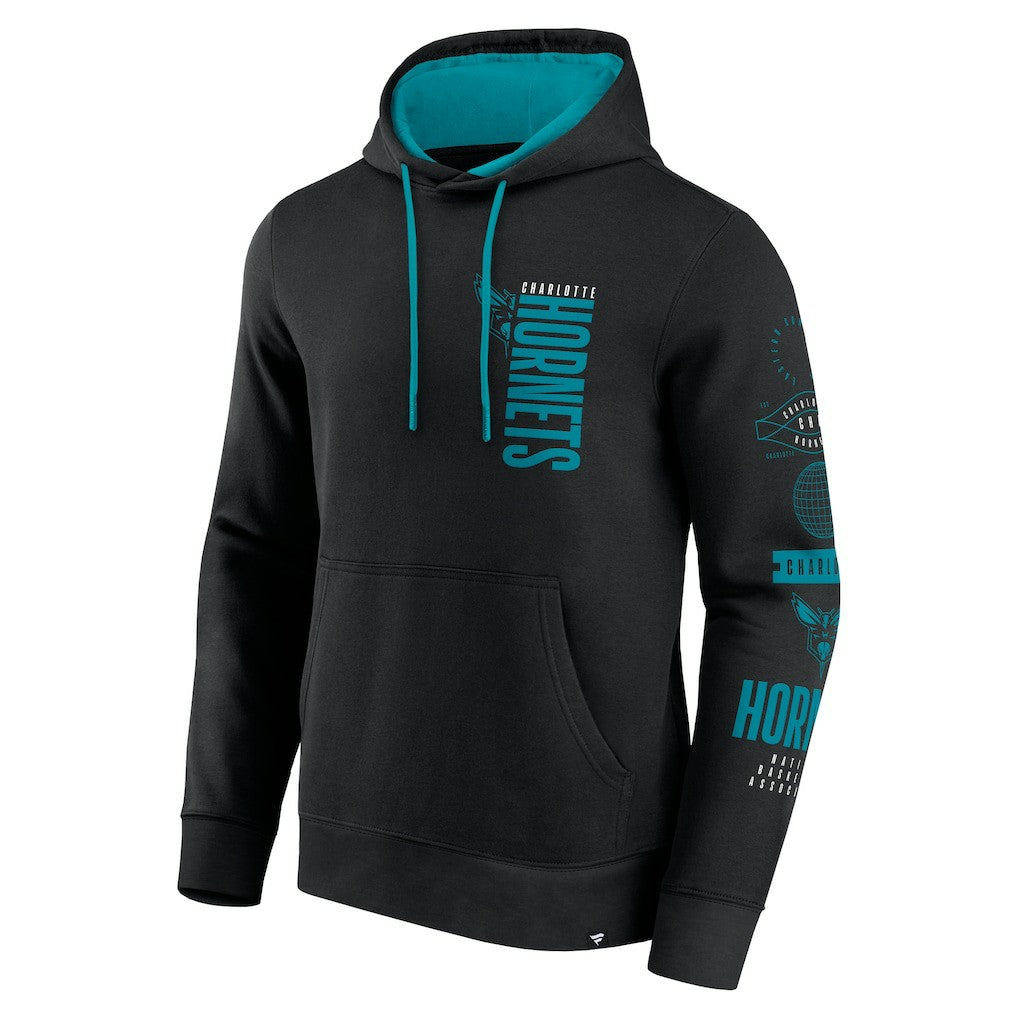 Charlotte Hornets Game Time Crossover Pullover Hoodie - Black sale