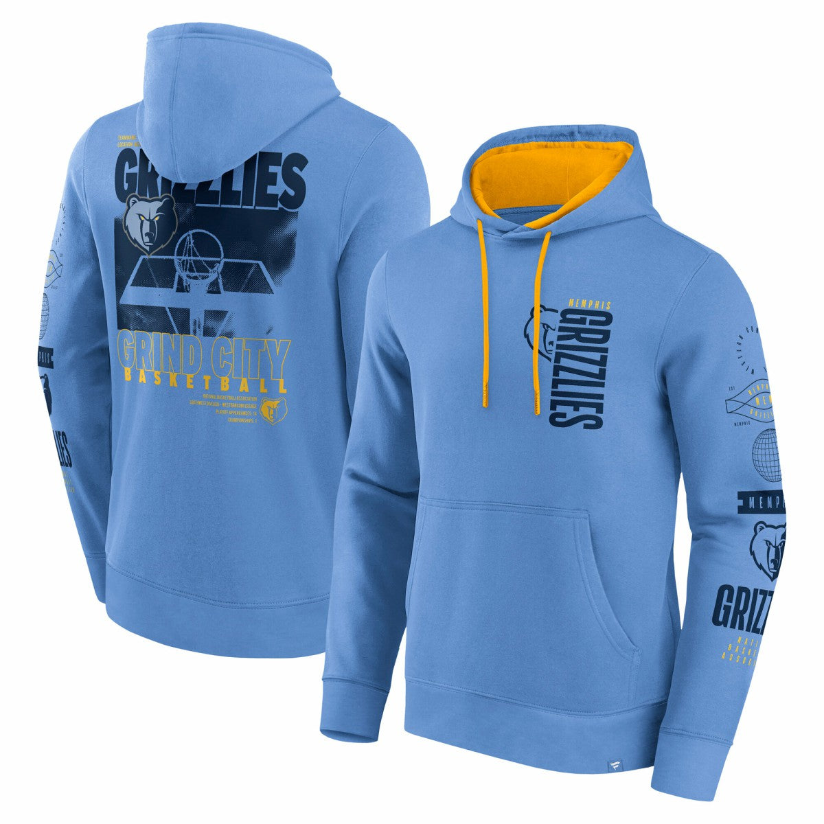 Memphis Grizzlies Game Time Crossover Pullover Hoodie - Blue outlet