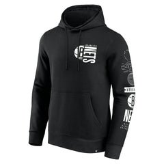 Brooklyn Nets Game Time Crossover Pullover Hoodie - Black on sale