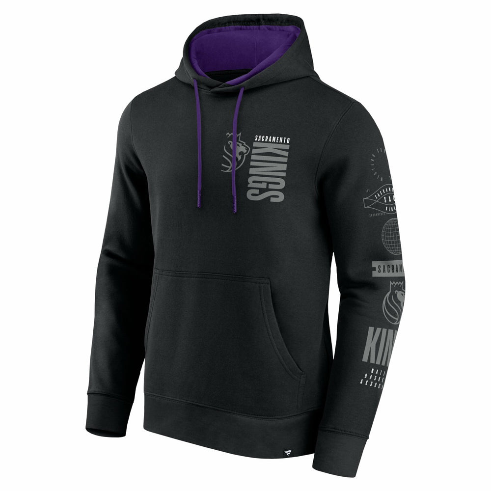 Sacramento Kings Game Time Crossover Pullover Hoodie - Black cheap