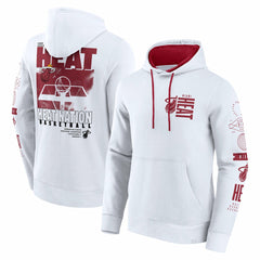 Miami Heat Game Time Crossover Pullover Hoodie - White outlet