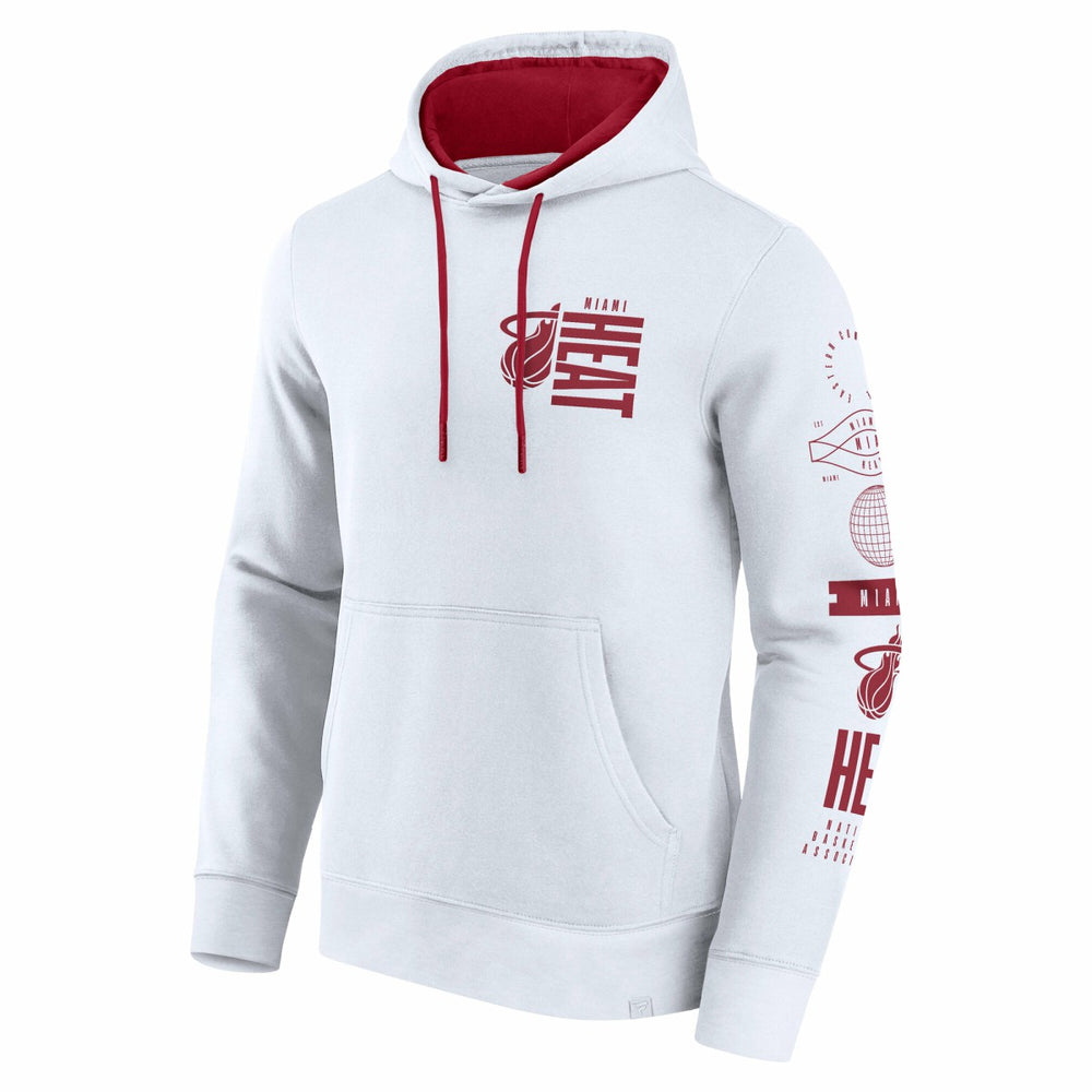 Miami Heat Game Time Crossover Pullover Hoodie - White outlet