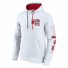 Miami Heat Game Time Crossover Pullover Hoodie - White outlet