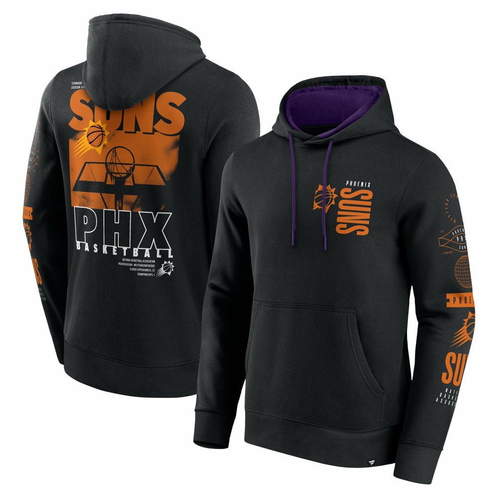 Phoenix Suns Game Time Crossover Pullover Hoodie - Black cheap