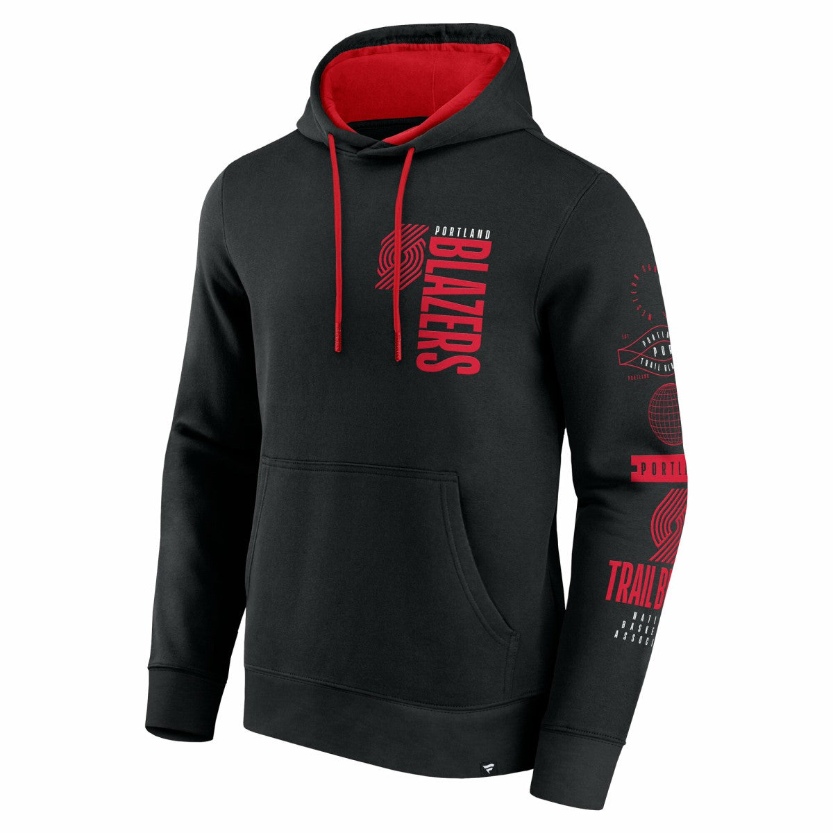 Portland Trail Blazers Game Time Crossover Pullover Hoodie - Black cheap