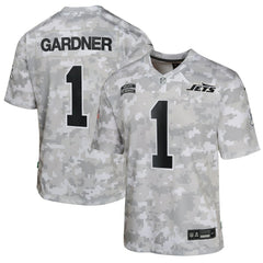 Sauce Gardner New York Jets Youth 2024 Salute to Service Game Jersey - Arctic Camo online