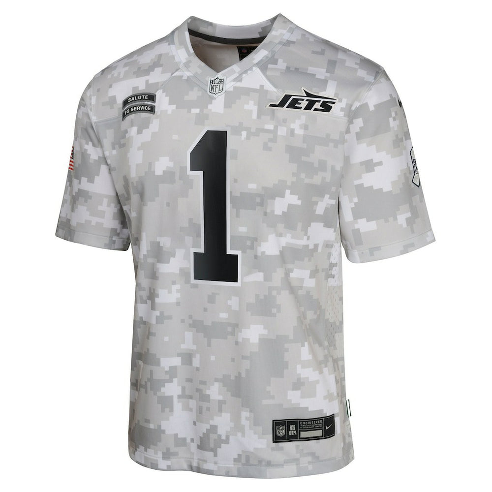 Sauce Gardner New York Jets Youth 2024 Salute to Service Game Jersey - Arctic Camo online