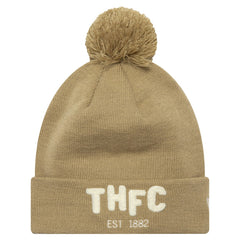 Tottenham Hotspur New Era Boucle Cuffed Knit Hat with Pom - Tan for sale