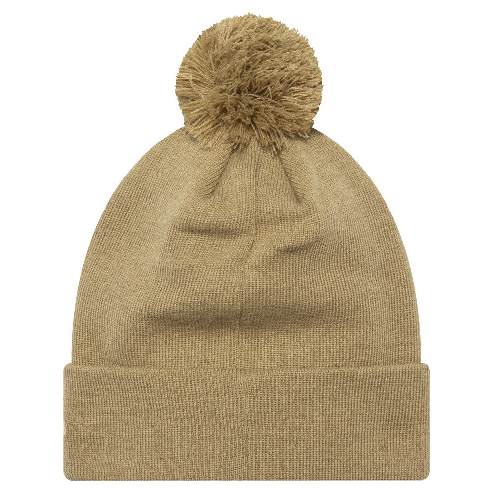 Tottenham Hotspur New Era Boucle Cuffed Knit Hat with Pom - Tan for sale
