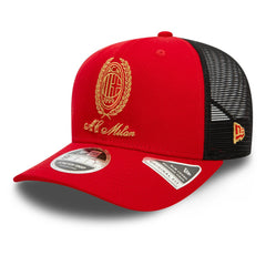 AC Milan New Era Heritage Gold Original Fit 9FIFTY Stretch-Snap Hat - Red sale