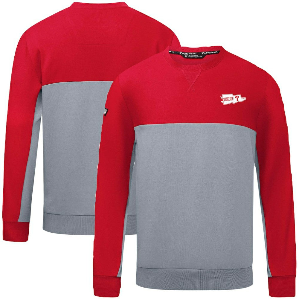 Philadelphia Phillies Levelwear  Legacy Rafters Pullover Sweatshirt Red