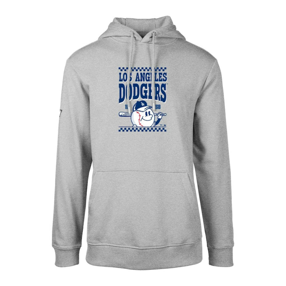 Los Angeles Dodgers Levelwear  Podium Inaugural Pullover Hoodie Gray
