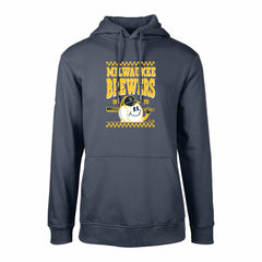 Milwaukee Brewers Levelwear  Podium Inaugural Pullover Hoodie Navy