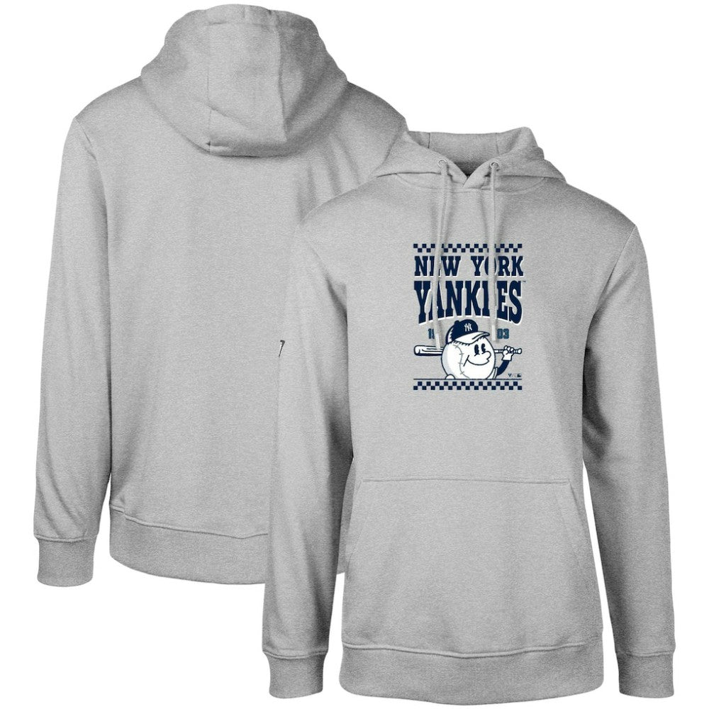 New York Yankees Levelwear  Podium Inaugural Pullover Hoodie Gray