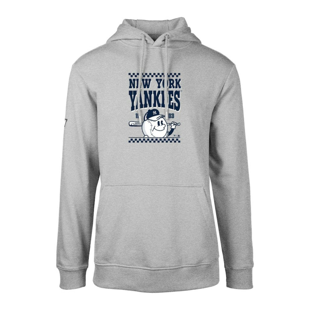 New York Yankees Levelwear  Podium Inaugural Pullover Hoodie Gray