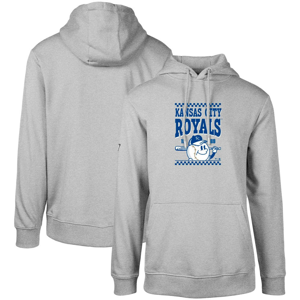 Kansas City Royals Levelwear  Podium Inaugural Pullover Hoodie Gray