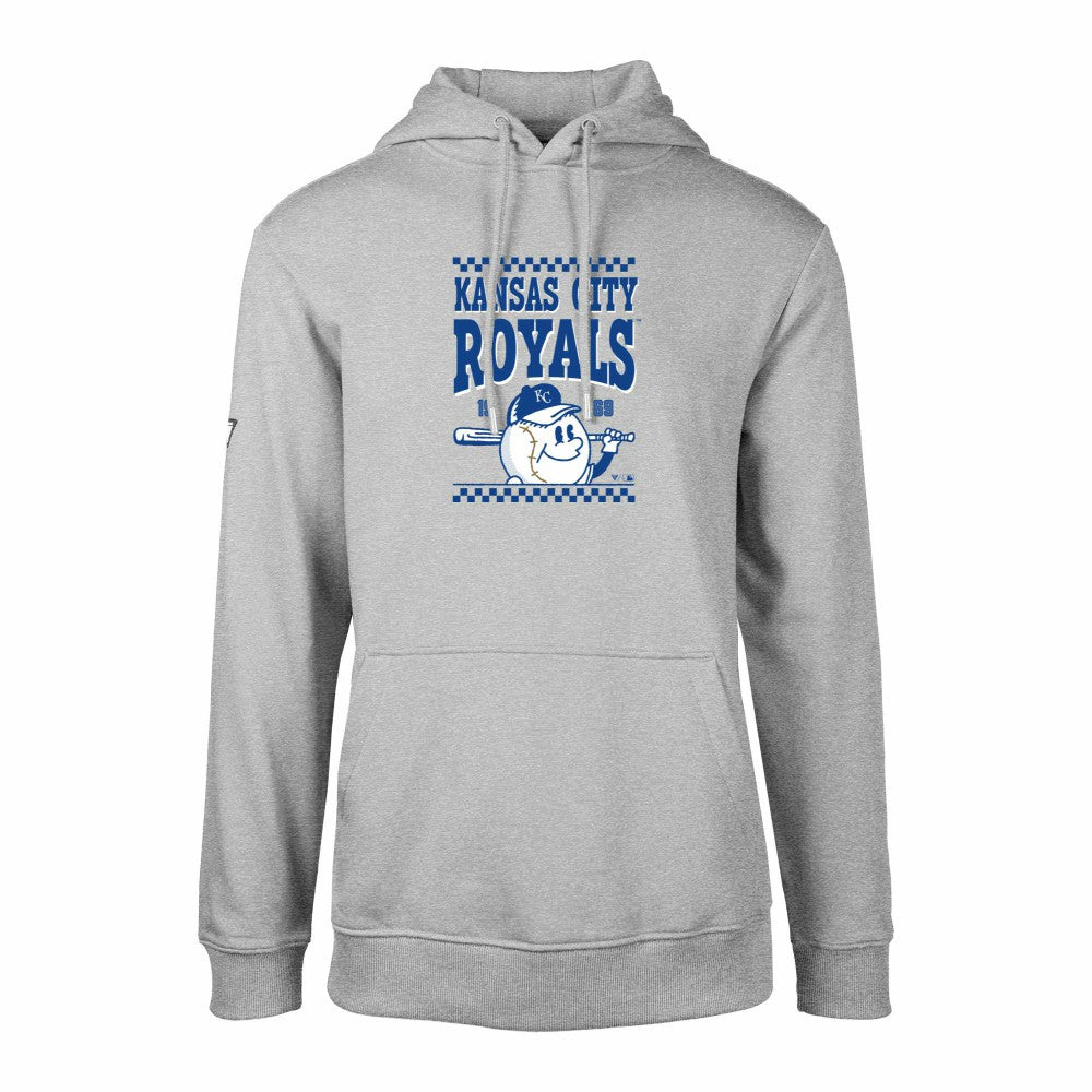 Kansas City Royals Levelwear  Podium Inaugural Pullover Hoodie Gray