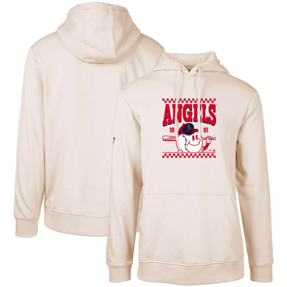 Los Angeles Angels Levelwear  Podium Inaugural Pullover Hoodie Cream