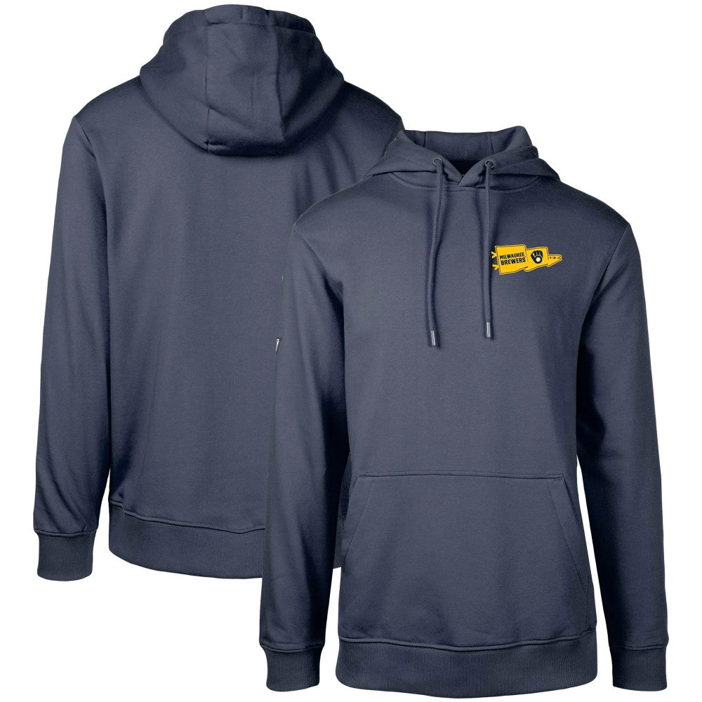 Milwaukee Brewers Levelwear  Podium Rafters Pullover Hoodie Navy