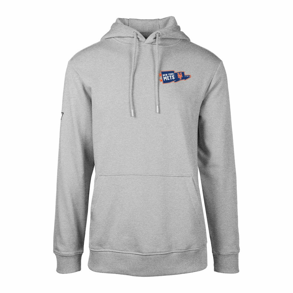 New York Mets Levelwear  Podium Rafters Pullover Hoodie Gray