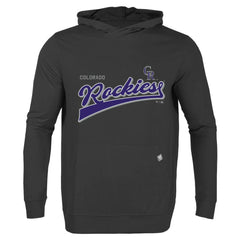 Colorado Rockies Levelwear  Relay 2.0 Retro Pullover Hoodie Black
