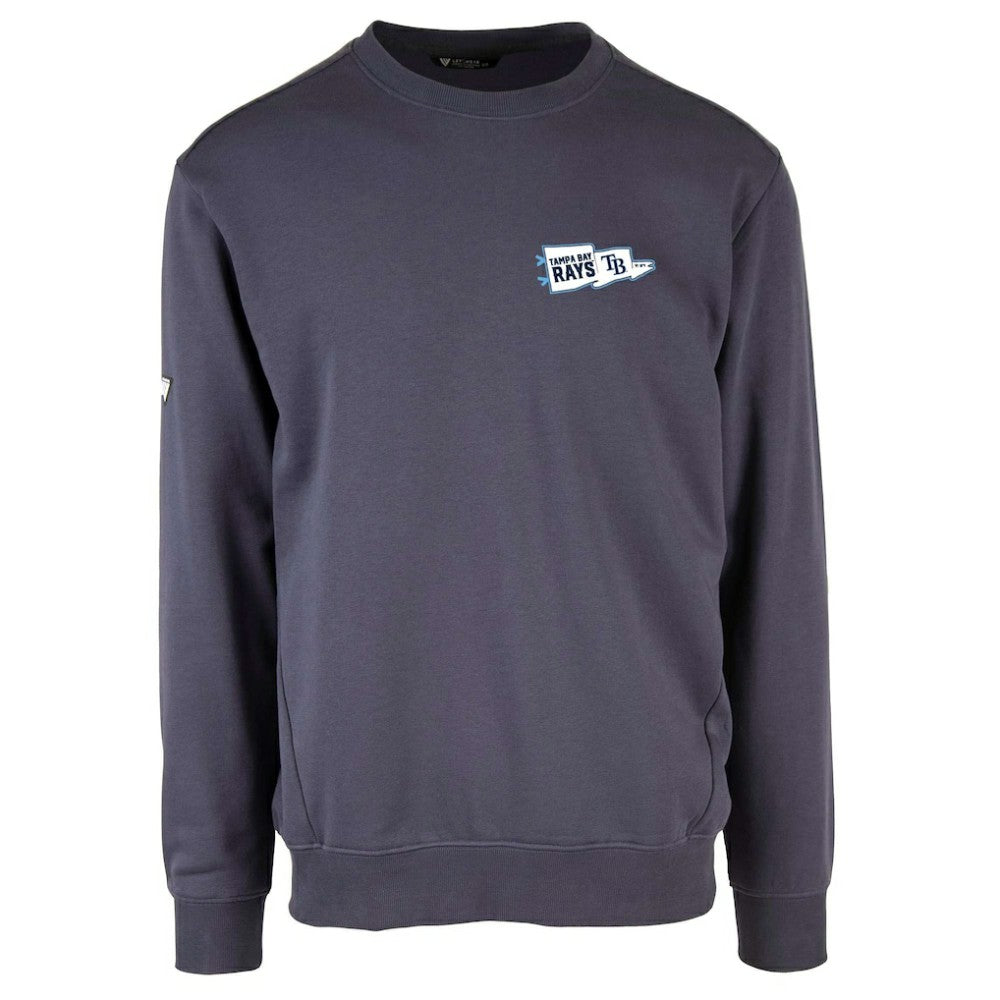 Tampa Bay Rays Levelwear  Zane Rafters Pullover Sweatshirt Navy