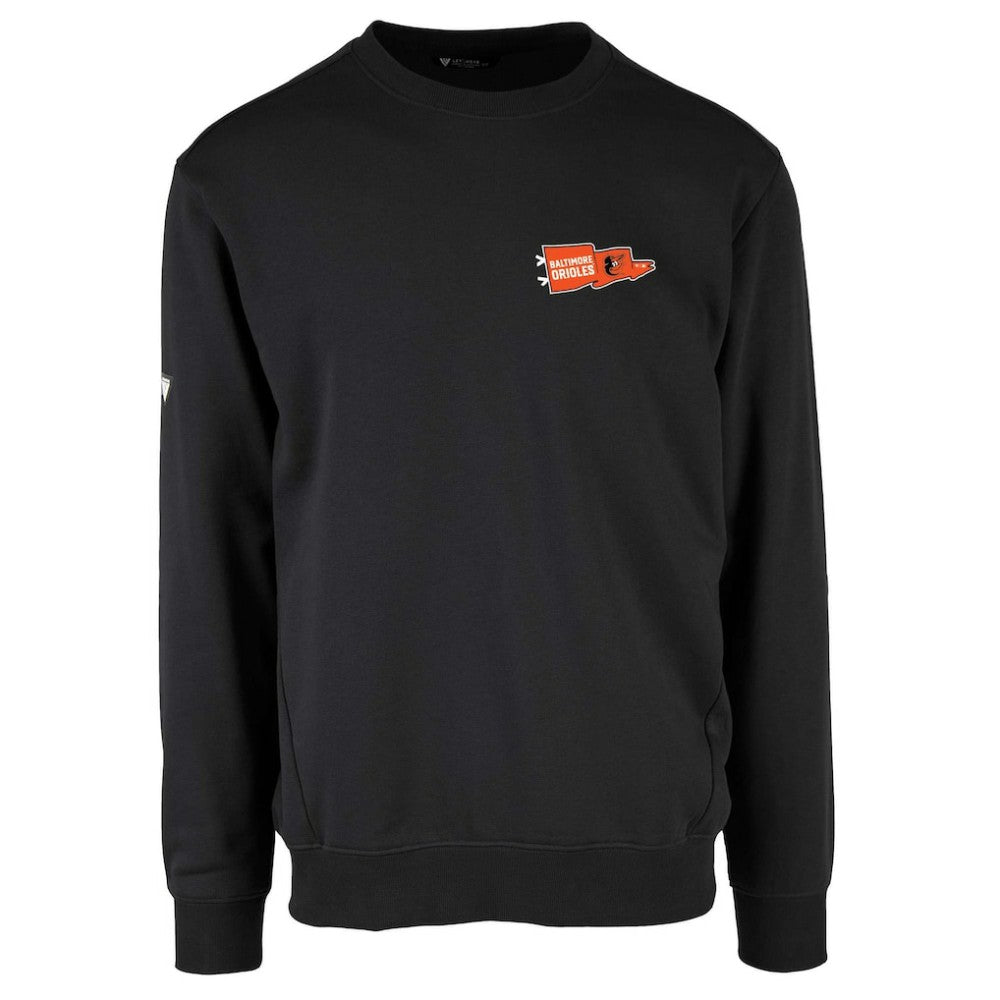 Baltimore Orioles Levelwear  Zane Rafters Pullover Sweatshirt Black