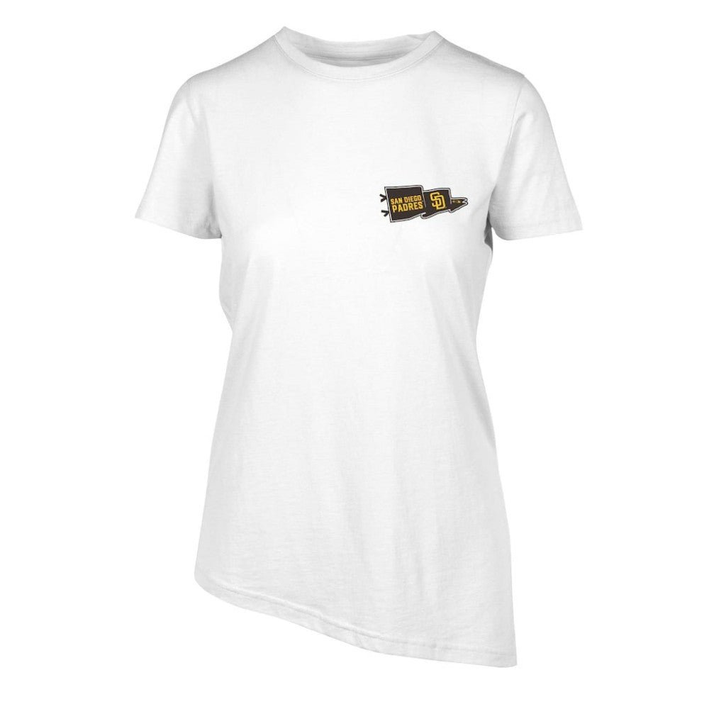 San Diego Padres Levelwear Women's  Birch Rafters T-Shirt White
