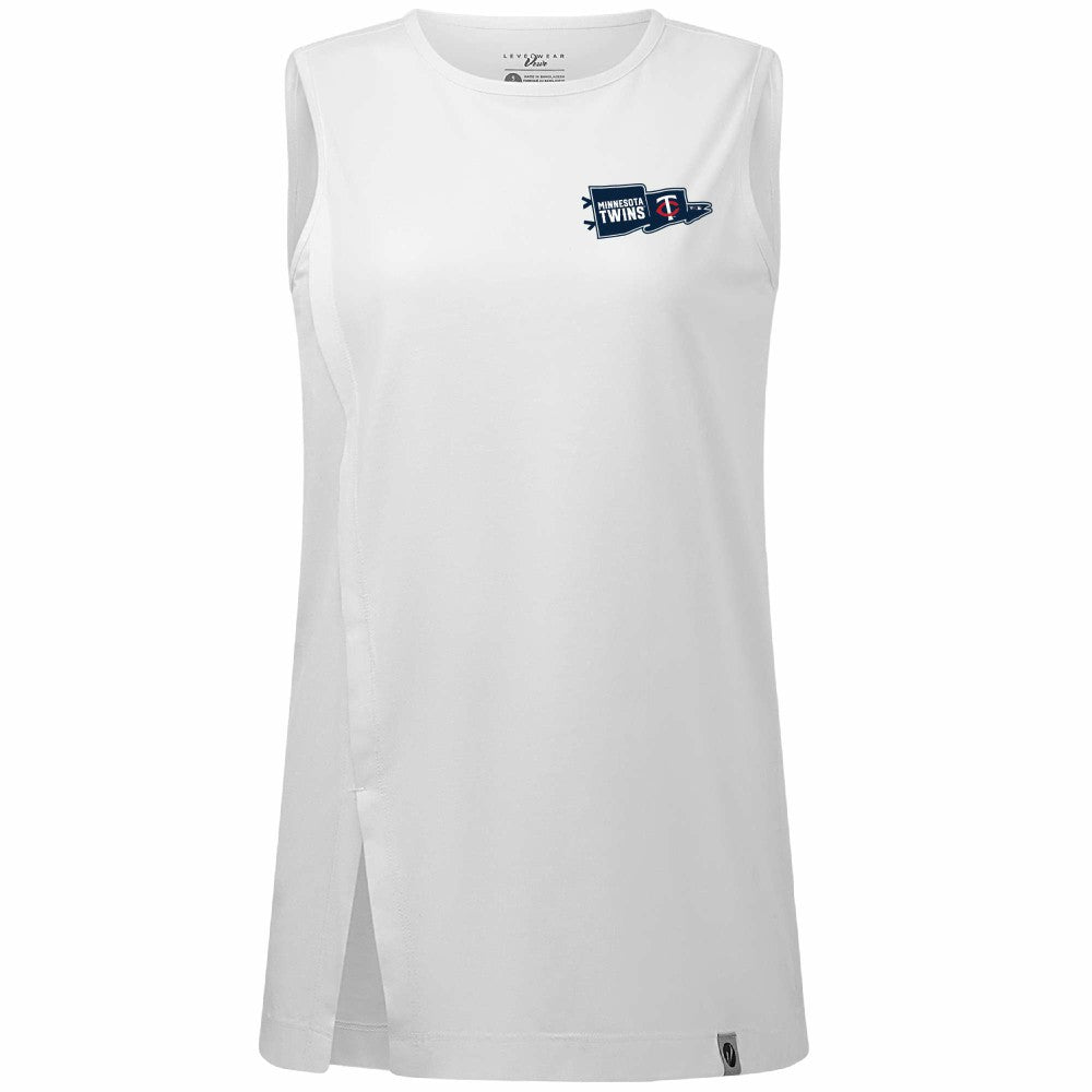 Minnesota Twins Levelwear Women's  Influx Rafters Tank Top White