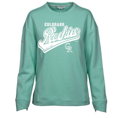 Colorado Rockies Levelwear Women's  Fiona Sweep Pullover Sweatshirt Mint