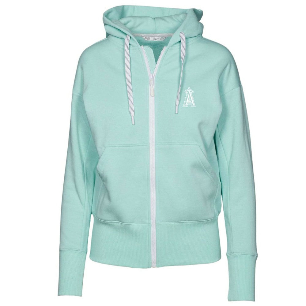 Los Angeles Angels Levelwear Women's  Gardinia Core Full-Zip Hoodie Mint
