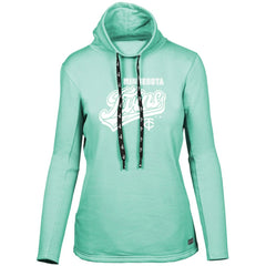 Minnesota Twins Levelwear Women's  Loop Sweep Pullover Sweatshirt Mint