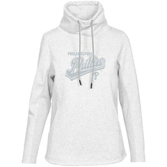 Philadelphia Phillies Levelwear Women's  Loop Sweep Pullover Sweatshirt White