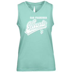 San Francisco Giants Levelwear Women's  Paisley Sweep V-Neck Tank Top Mint