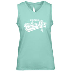Chicago White Sox Levelwear Women's  Paisley Sweep V-Neck Tank Top Mint