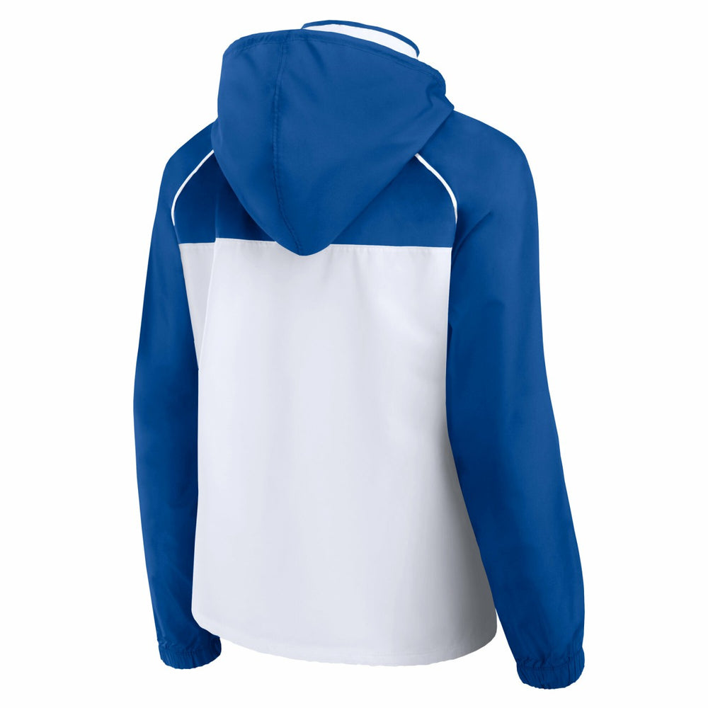 New York Knicks Women's Anorak Raglan Full-Zip Hoodie Jacket - White/Blue on sale