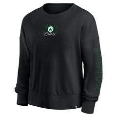 Boston Celtics Women's Oversized Game Day Pullover Sweatshirt - Black discount