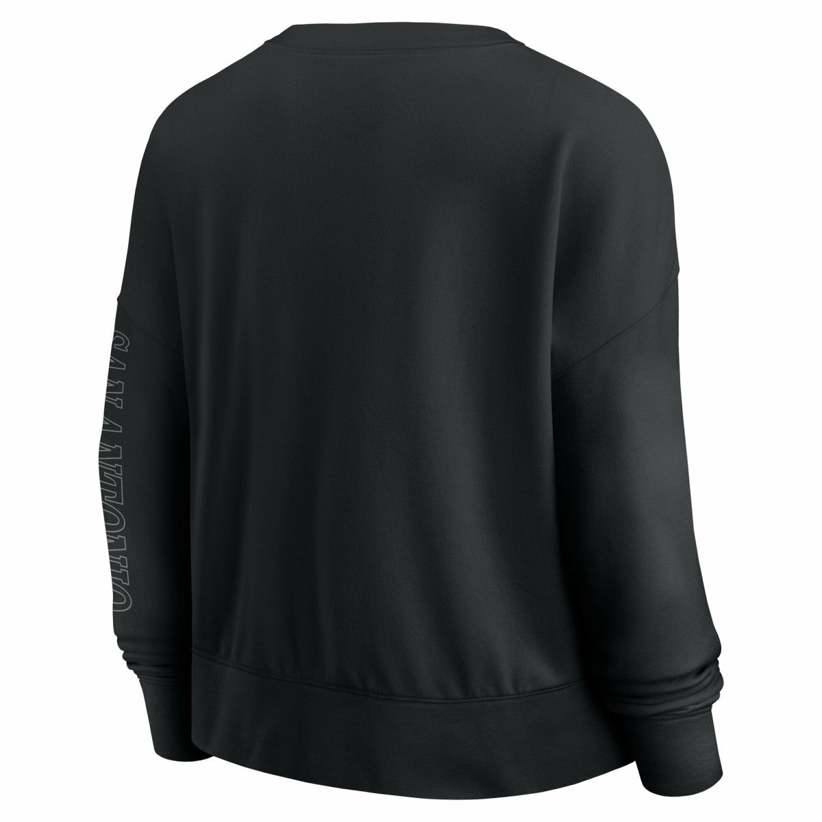 San Antonio Spurs Women's Oversized Game Day Pullover Sweatshirt - Black on sale