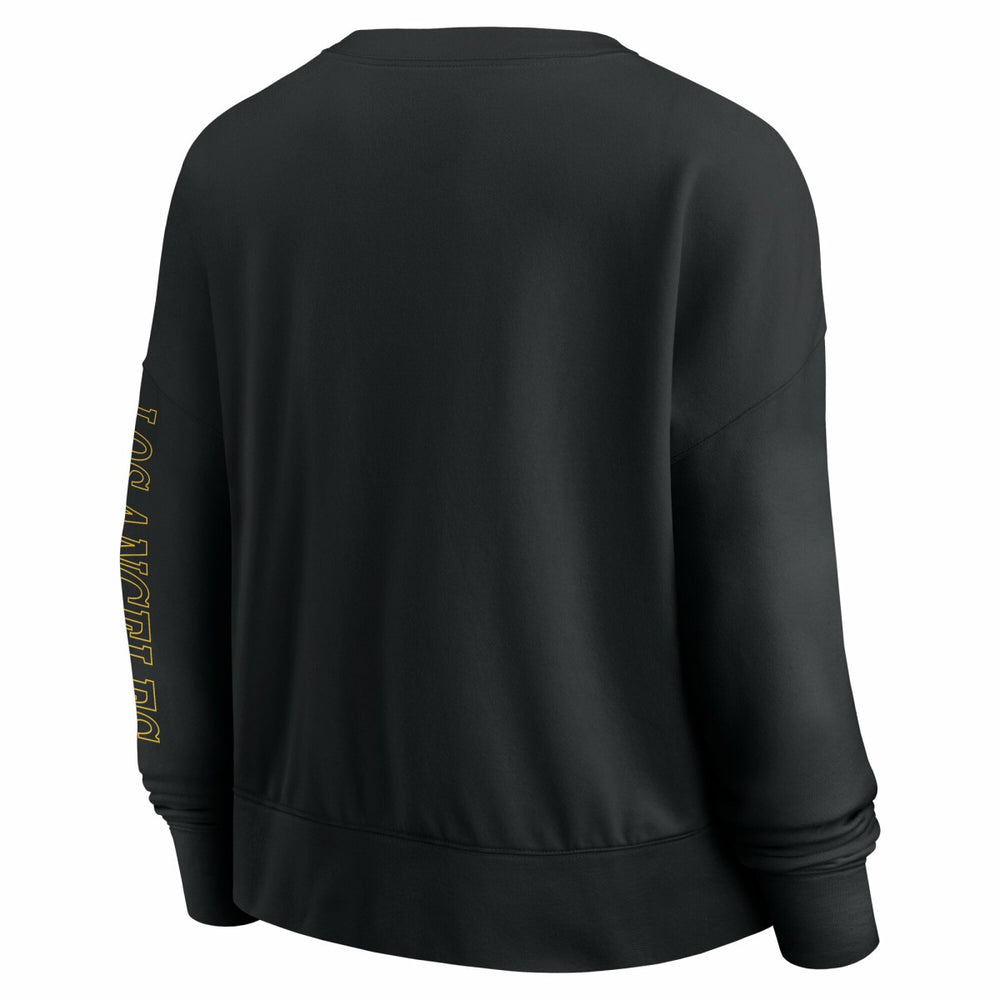 Los Angeles Lakers Women's Oversized Game Day Pullover Sweatshirt - Black discount