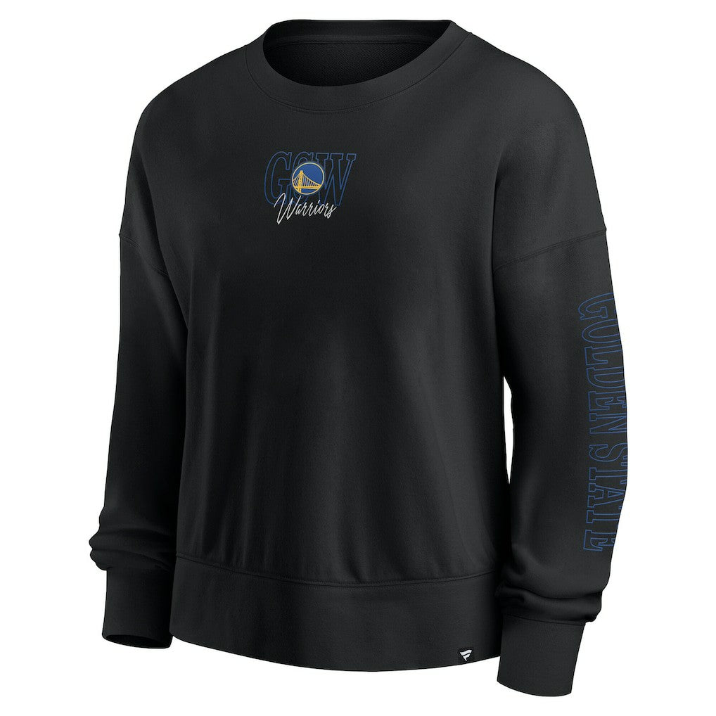 Golden State Warriors Women's Oversized Game Day Pullover Sweatshirt sale - Black outlet
