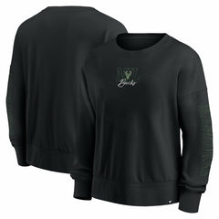 Milwaukee Bucks Women's Oversized Game Day Pullover Sweatshirt - Black outlet