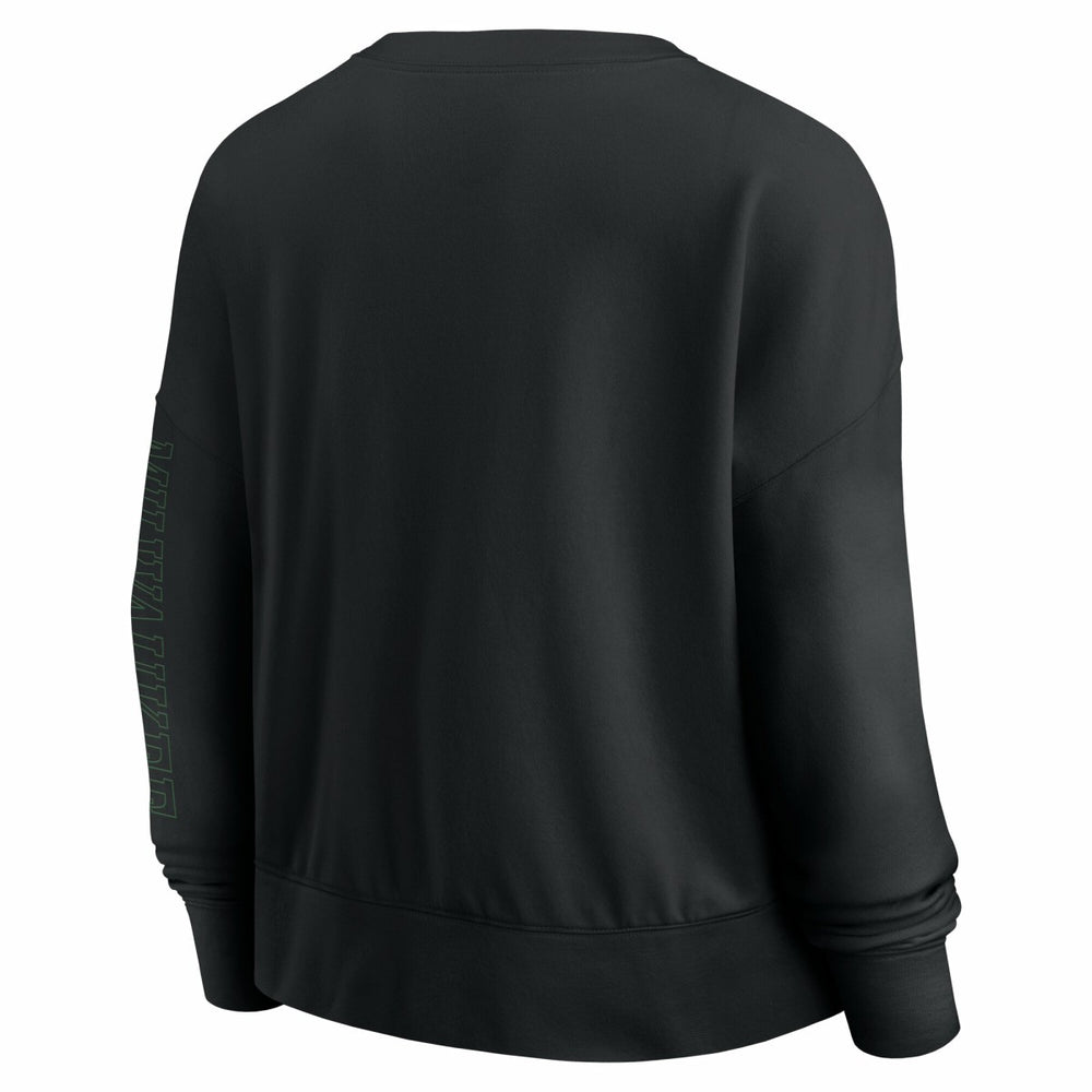 Milwaukee Bucks Women's Oversized Game Day Pullover Sweatshirt - Black outlet