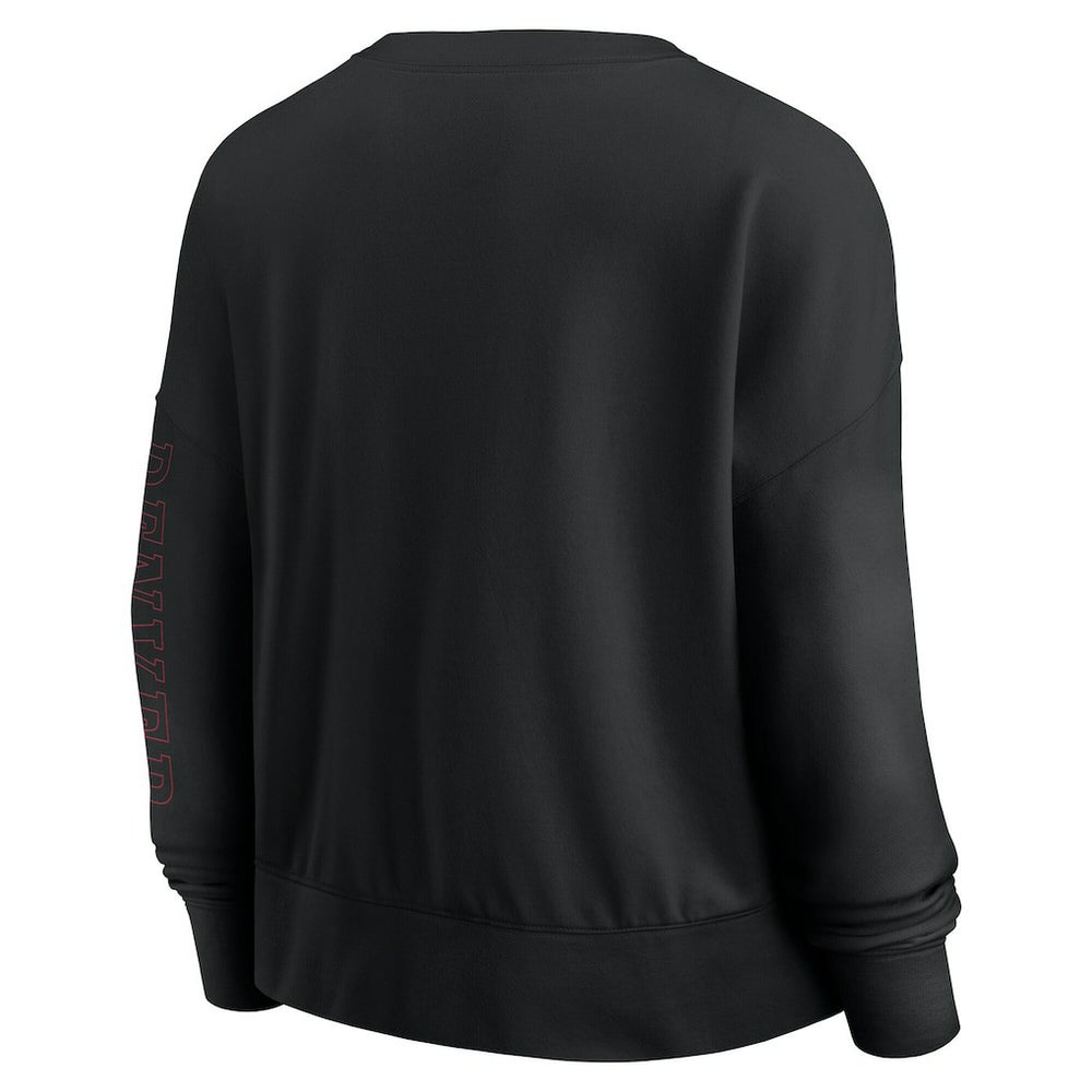 Chicago Bulls Women's Oversized Game Day Pullover Sweatshirt - Black on sale
