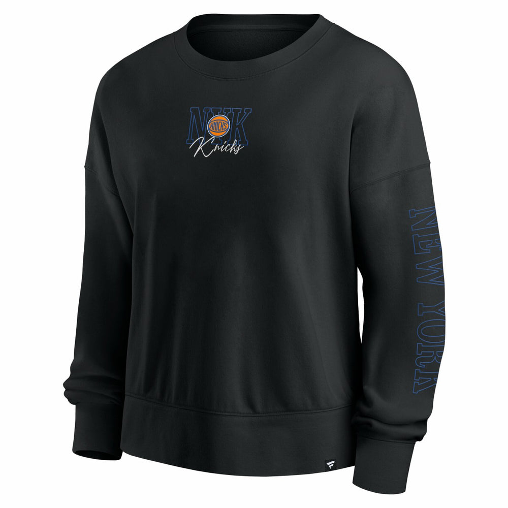 New York Knicks Women's Oversized Game Day Pullover Sweatshirt - Black cheap