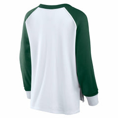 Milwaukee Bucks Women's Open Lane Waffle Long Sleeve V-Neck T-Shirt - White sale